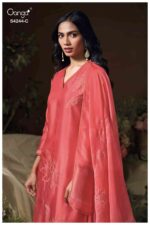 My Fashion Road Ganga Fashion Druya Designer Russian Silk Dress | S4244 – C