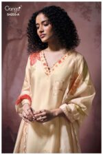 My Fashion Road Ganga Fashion Ekthara Pure Bemberg Silk Designer Suit | S4203 – A