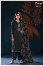 My Fashion Road Ganga Fashion Gulrukh Premium Cotton Satin Suit | S5027 – A
