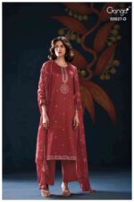 My Fashion Road Ganga Fashion Gulrukh Premium Cotton Satin Suit | S5027 – D