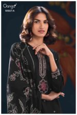 My Fashion Road Ganga Fashion Gulrukh Premium Cotton Satin Suit | S5027 – A