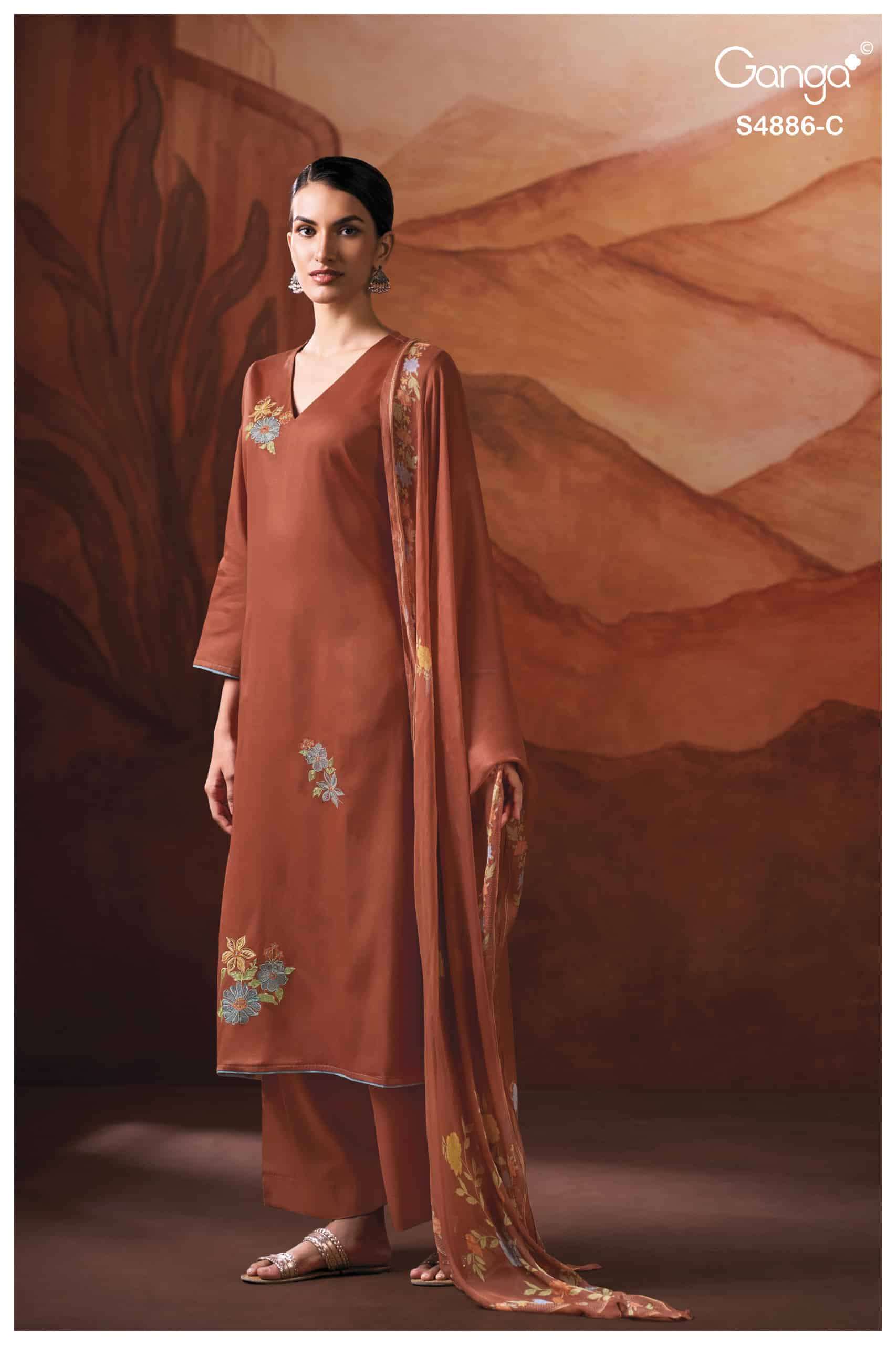 My Fashion Road Ganga Fashion Jelyis Exclusive Cotton Satin Salwar Suit | S4886 – C My Fashion Road Ganga Fashion Jelyis Exclusive Cotton Satin Salwar Suit | S4886 – C
