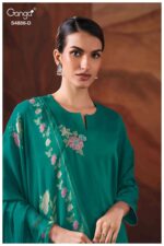 My Fashion Road Ganga Fashion Jelyis Exclusive Cotton Satin Salwar Suit | S4886 – D
