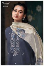 My Fashion Road Ganga Fashion Kalista Premium Satin Silk Ladies Suit | S4761 – B