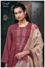 My Fashion Road Ganga Fashion Kalista Premium Satin Silk Ladies Suit | S4761 – A