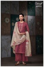 My Fashion Road Ganga Fashion Kalista Premium Satin Silk Ladies Suit | S4761 – A