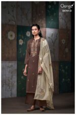 My Fashion Road Ganga Fashion Kalista Premium Satin Silk Ladies Suit | S4761 – D