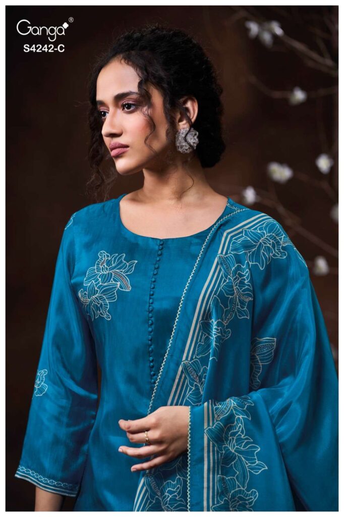 My Fashion Road Ganga Fashion Kynaa Exclusive Fancy ladies Suit | S4242 – C