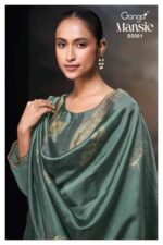 My Fashion Road Ganga Fashion Mansie Fancy Jacquard Silk Ladies Suit | S5081 – F