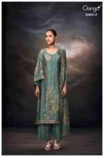 My Fashion Road Ganga Fashion Mansie Fancy Jacquard Silk Ladies Suit | S5081 – F