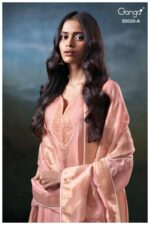 My Fashion Road Ganga Fashion Meloni Pure Bemberg Silk Partywear Suit | S5020 – A