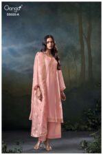 My Fashion Road Ganga Fashion Meloni Pure Bemberg Silk Partywear Suit | S5020 – A