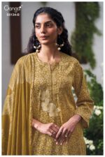 My Fashion Road Ganga Fashion Mithila Exclusive Satin Cotton Dress | S5134 – B