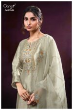My Fashion Road Ganga Fashion Olesha Luxury Style Partywear Ladies Dress | S4355 – B