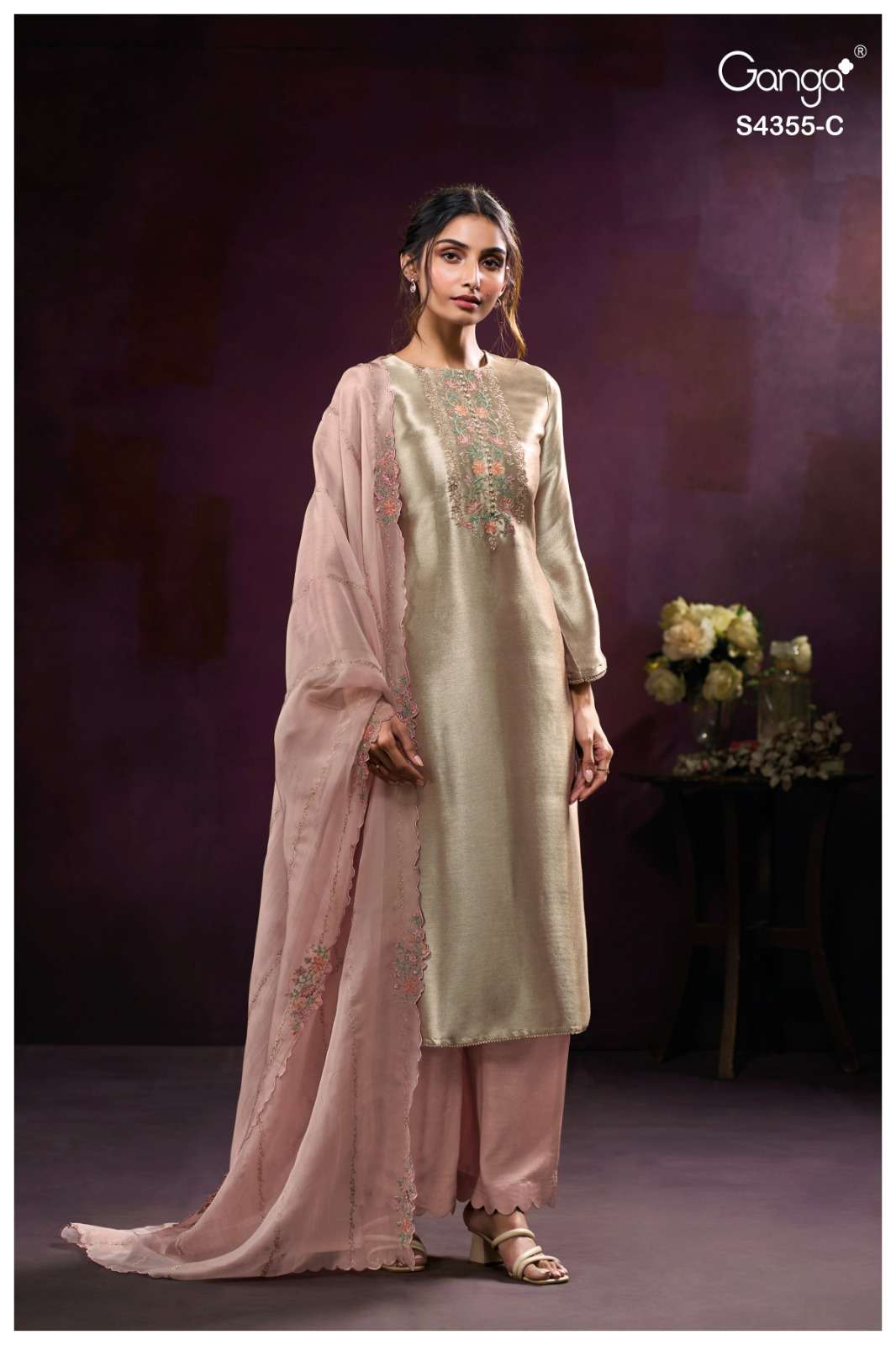 My Fashion Road Ganga Fashion Olesha Luxury Style Partywear Ladies Dress | S4355 – C My Fashion Road Ganga Fashion Olesha Luxury Style Partywear Ladies Dress | S4355 – C