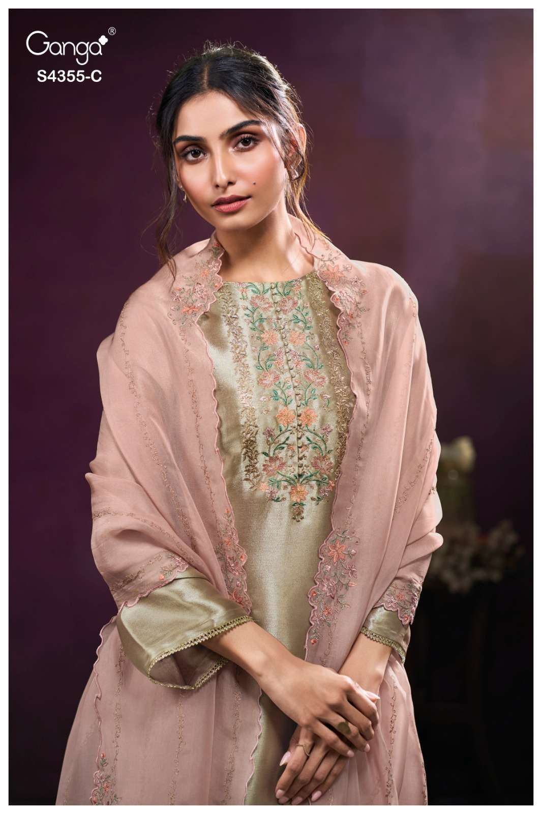 My Fashion Road Ganga Fashion Olesha Luxury Style Partywear Ladies Dress | S4355 – C My Fashion Road Ganga Fashion Olesha Luxury Style Partywear Ladies Dress | S4355 – C