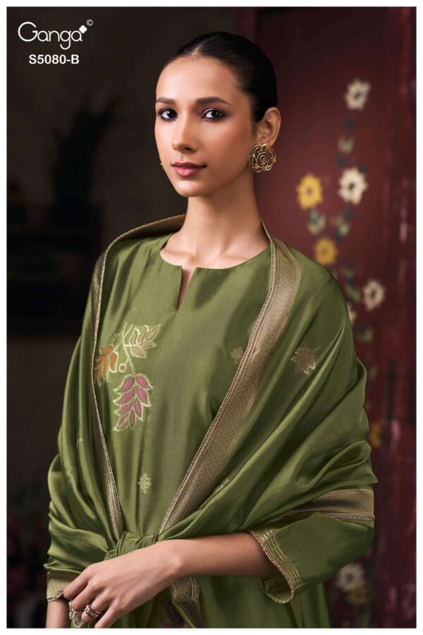 My Fashion Road Ganga Fashion Saoirse Pure Viscose Silk Latest Suit | S5080 – B