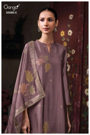 My Fashion Road Ganga Fashion Saoirse Pure Viscose Silk Latest Suit | S5080 – C
