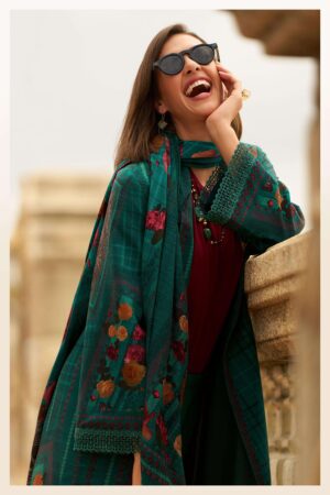 My Fashion Road Varsha Blossom Aura Designer Pashmina Suit | BA – 03