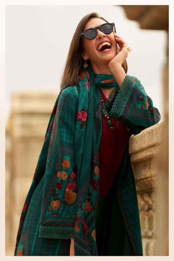 My Fashion Road Varsha Blossom Aura Designer Pashmina Suit | BA – 03