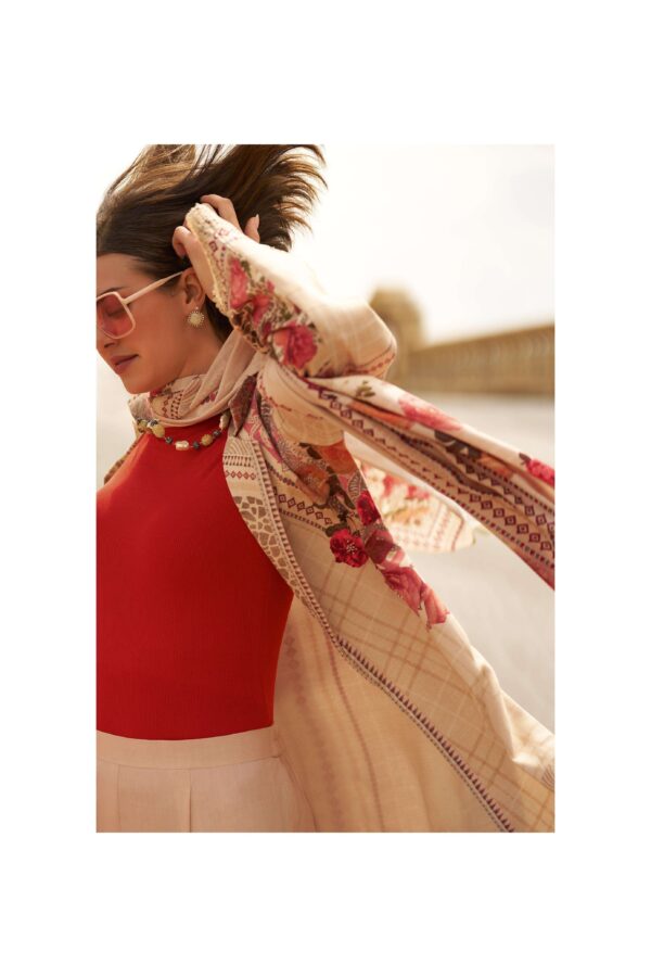 My Fashion Road Varsha Blossom Aura Designer Pashmina Suit | BA – 01