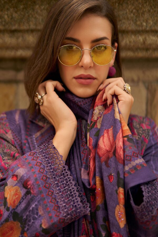 My Fashion Road Varsha Blossom Aura Designer Pashmina Suit | BA – 02