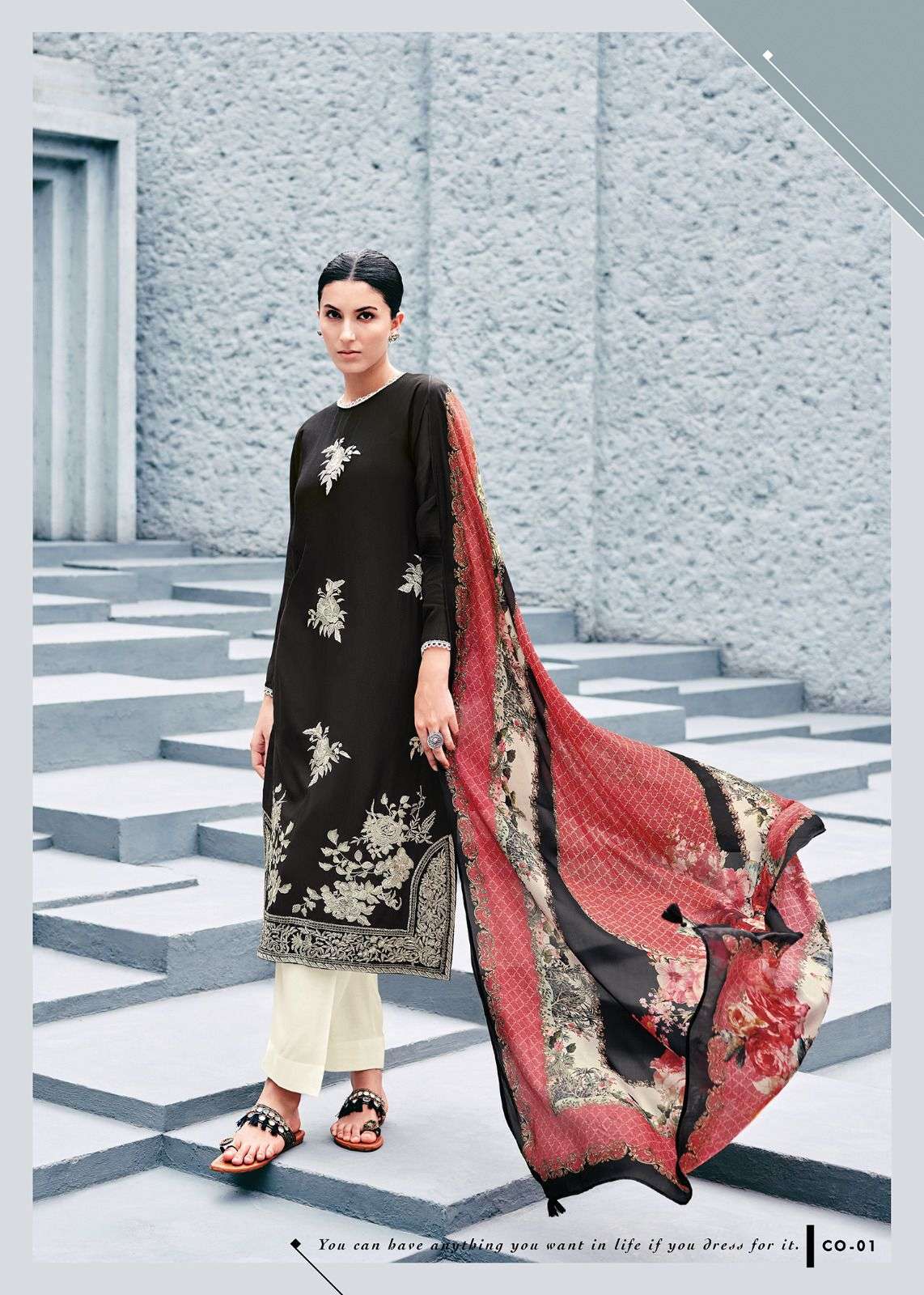 My Fashion Road Varsha Chroma Fancy Muslin Designer Suit | CO – 03 My Fashion Road Varsha Chroma Fancy Muslin Designer Suit | CO – 03