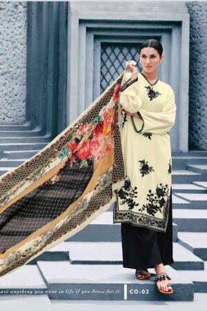 My Fashion Road Varsha Chroma Fancy Muslin Designer Suit | CO – 02