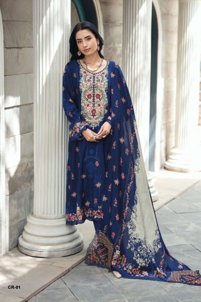 My Fashion Road Varsha Clara Digital Printed Muslin Salwar Suit | CR – 01
