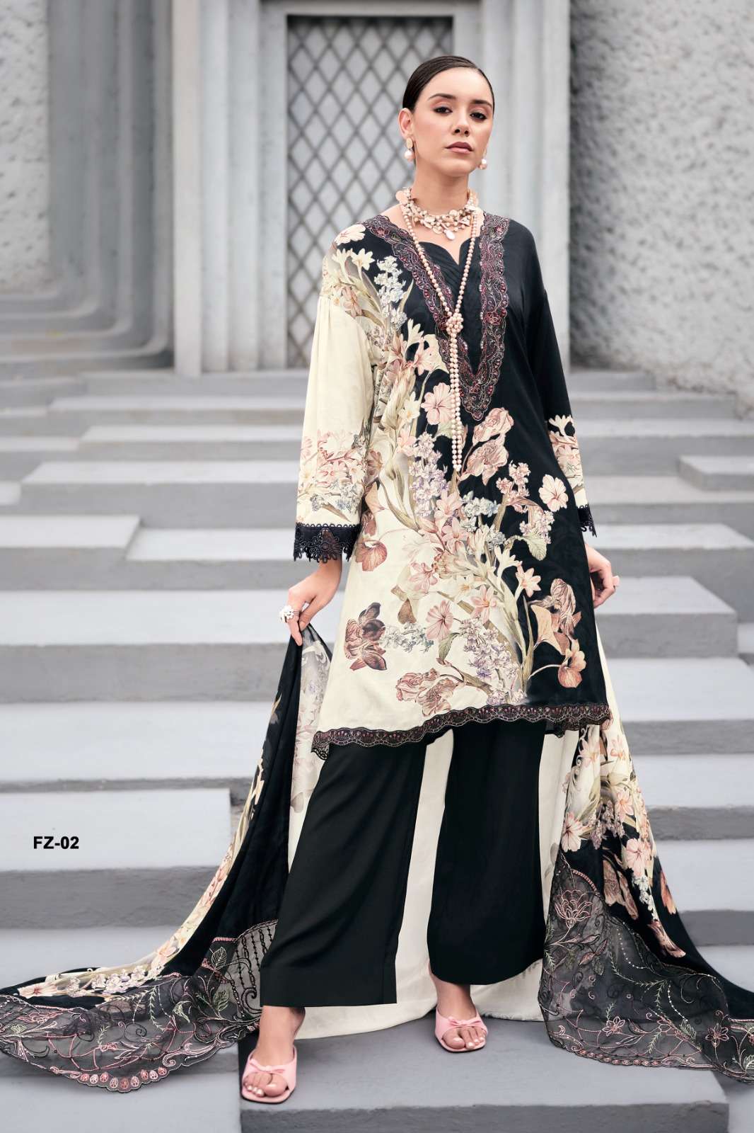 My Fashion Road Varsha Florenza Digital Printed Latest Muslin Suit | FZ – 02 My Fashion Road Varsha Florenza Digital Printed Latest Muslin Suit | FZ – 02