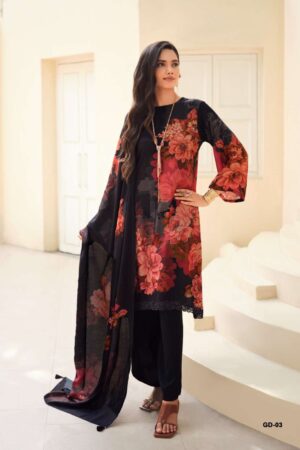 My Fashion Road Varsha Gulisataan Diaries Digital Printed Muslin Salwar Suit | GD – 03