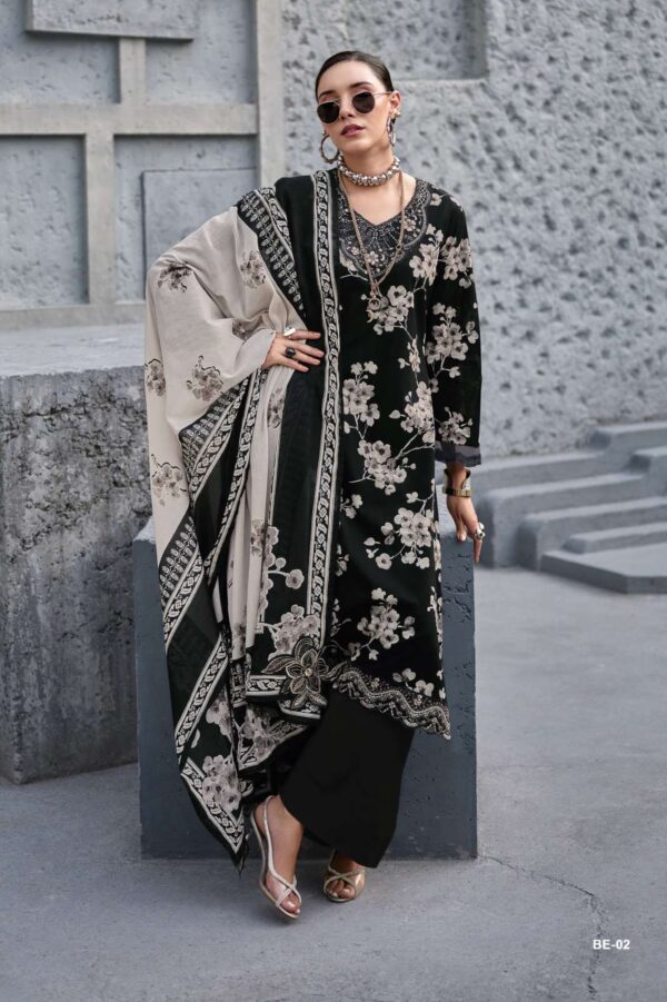 My Fashion Road Varsha The Black Edit Printed Cotton Suit | BE – 02