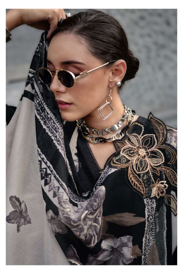 My Fashion Road Varsha The Black Edit Printed Cotton Suit | BE – 02