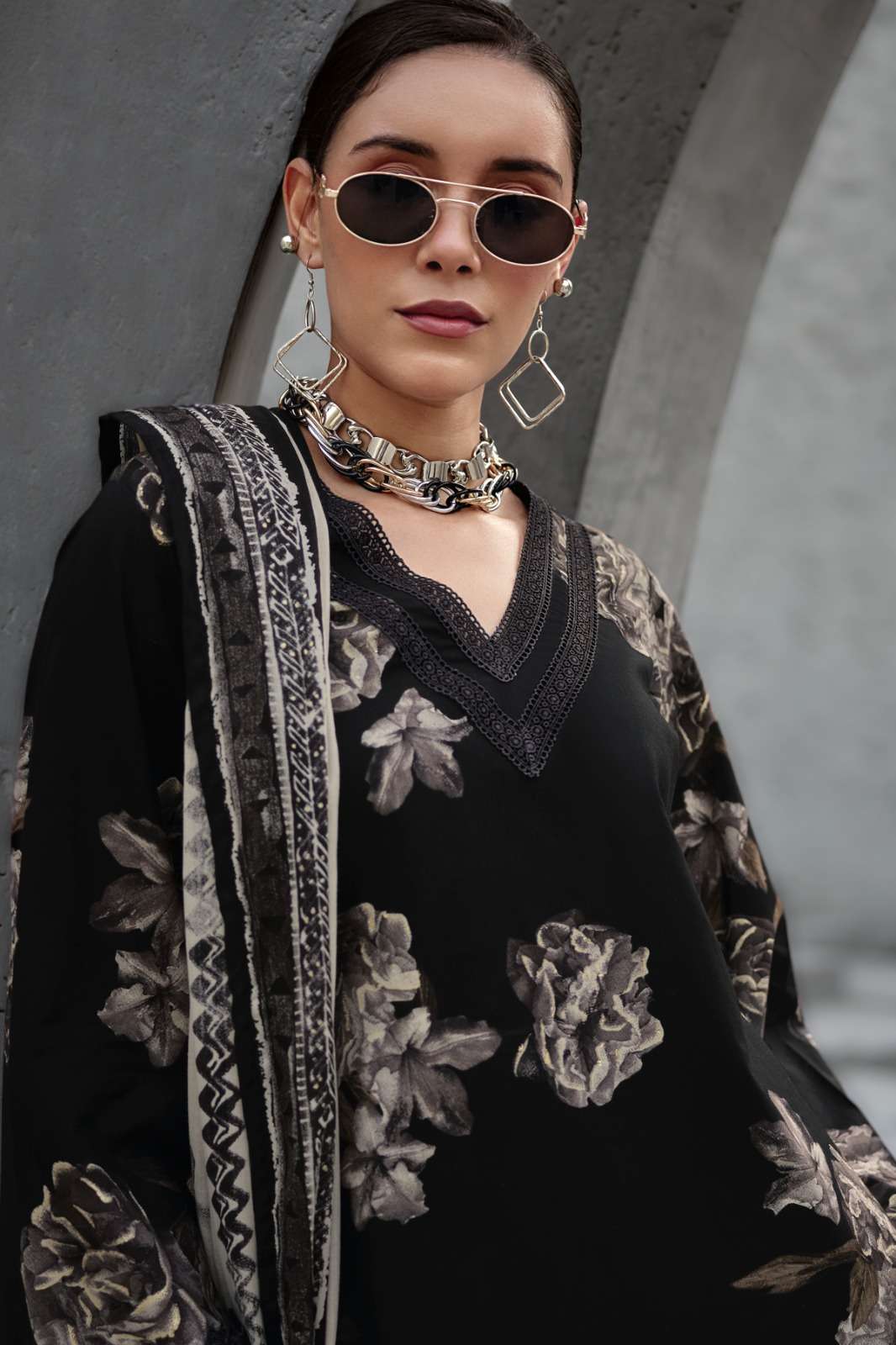 My Fashion Road Varsha The Black Edit Printed Cotton Suit | BE – 02 My Fashion Road Varsha The Black Edit Printed Cotton Suit | BE – 02