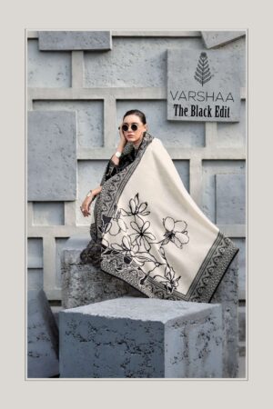 My Fashion Road Varsha The Black Edit Printed Cotton Suit | BE – 01