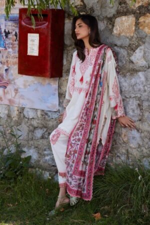 My Fashion Road Sana Safinaz Embroidered Muzlin Unstitched Suit – SS39