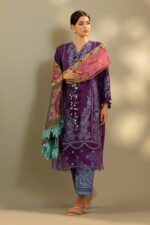 My Fashion Road Sana Safinaz Embroidered Muzlin Unstitched Suit – SS36