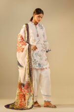 My Fashion Road Sana Safinaz Embroidered Muzlin Unstitched Suit – SS35