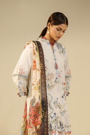 My Fashion Road Sana Safinaz Embroidered Muzlin Unstitched Suit – SS35