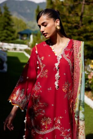 My Fashion Road Sana Safinaz Embroidered Muzlin Unstitched Suit – SS34