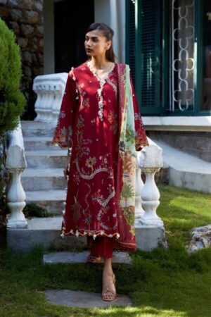 My Fashion Road Sana Safinaz Embroidered Muzlin Unstitched Suit – SS34