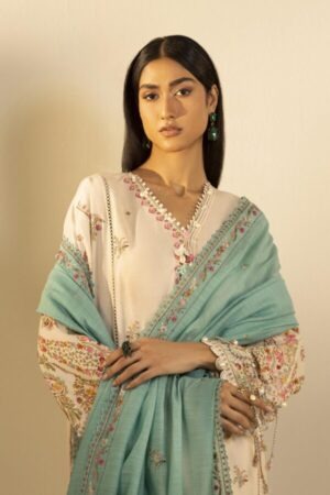 My Fashion Road Sana Safinaz Embroidered Muzlin Unstitched Suit – SS40