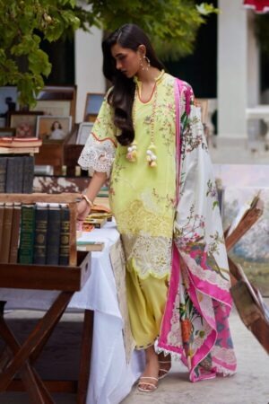 My Fashion Road Sana Safinaz Embroidered Muzlin Unstitched Suit – SS24