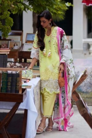 My Fashion Road Sana Safinaz Embroidered Muzlin Unstitched Suit – SS24