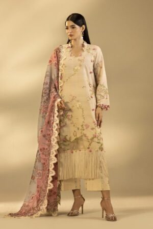 My Fashion Road Sana Safinaz Embroidered Muzlin Unstitched Suit – SS20