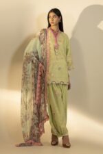 My Fashion Road Sana Safinaz Embroidered Muzlin Unstitched Suit – SS19