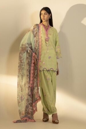 My Fashion Road Sana Safinaz Embroidered Muzlin Unstitched Suit – SS19