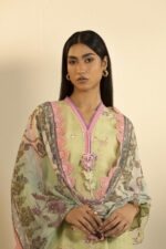 My Fashion Road Sana Safinaz Embroidered Muzlin Unstitched Suit – SS19