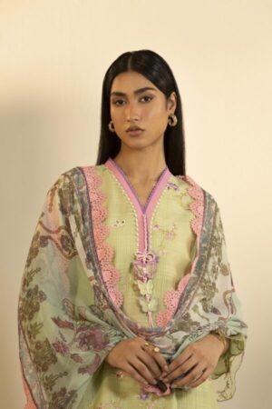 My Fashion Road Sana Safinaz Embroidered Muzlin Unstitched Suit – SS19