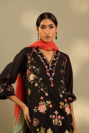 My Fashion Road Sana Safinaz Embroidered Muzlin Unstitched Suit – SS6